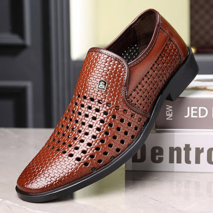 Men'S All-Match Breathable Casual Business Formal Leather Shoes