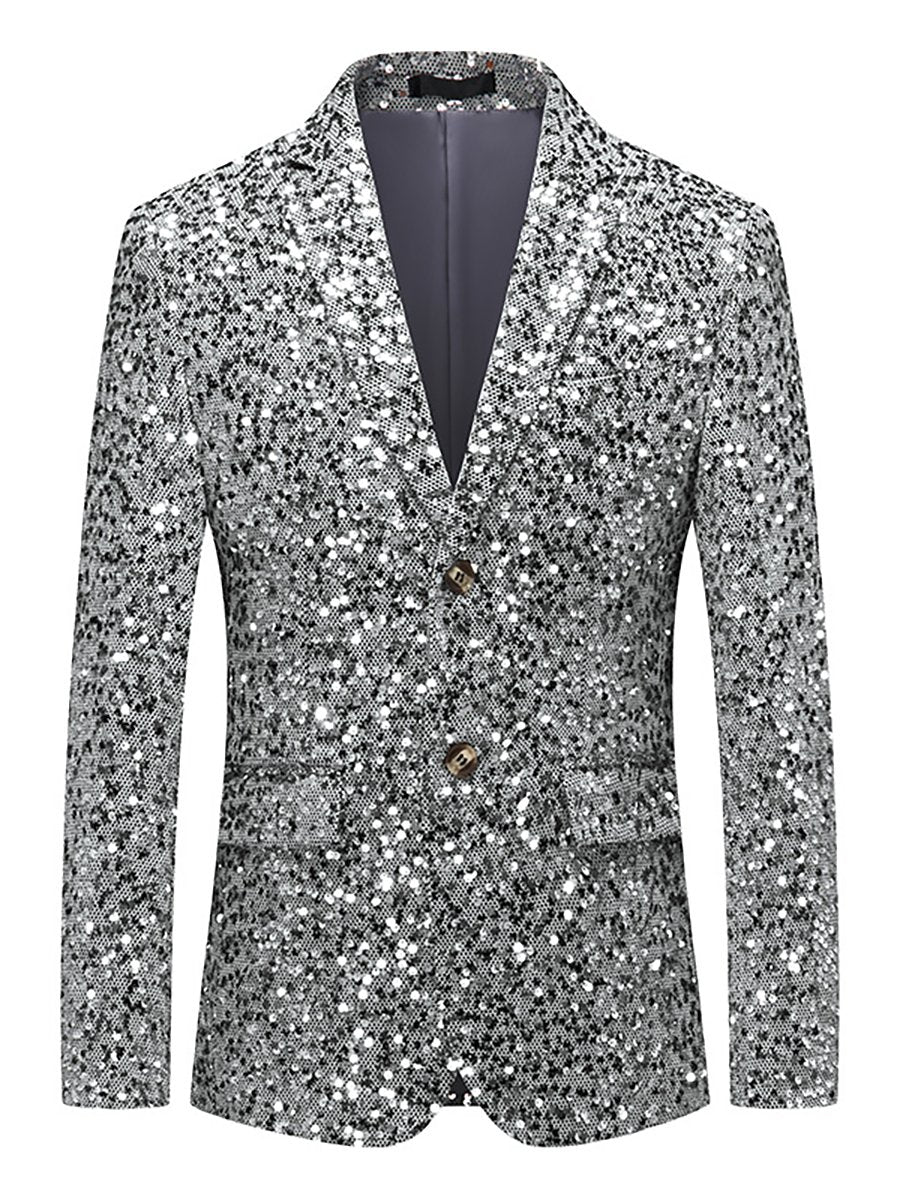 Men's Business Casual Sequin Blazer