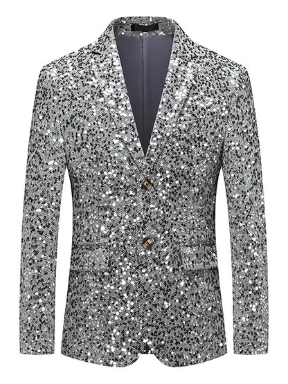 Men's Business Casual Sequin Blazer