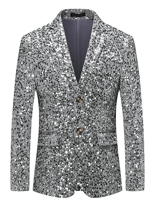 Men's Business Casual Sequin Blazer
