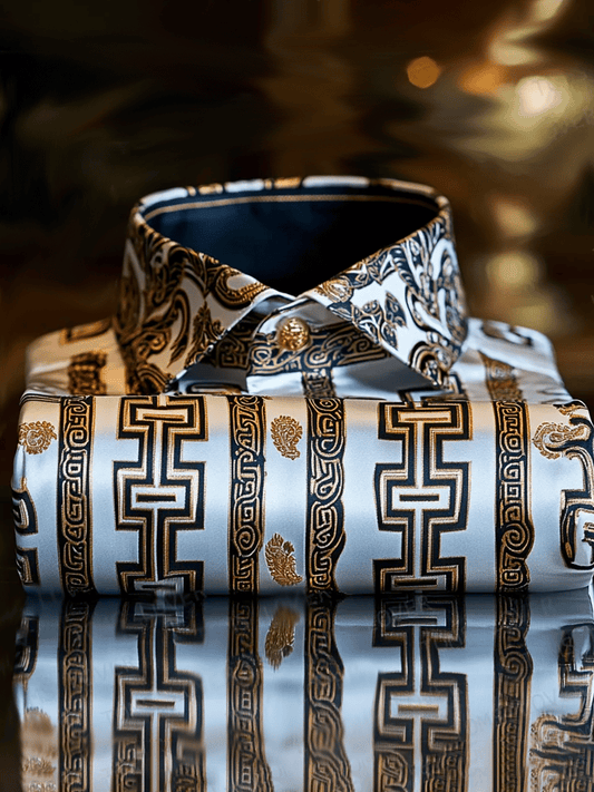 Men's Vintage Luxury Long Sleeve Shirt