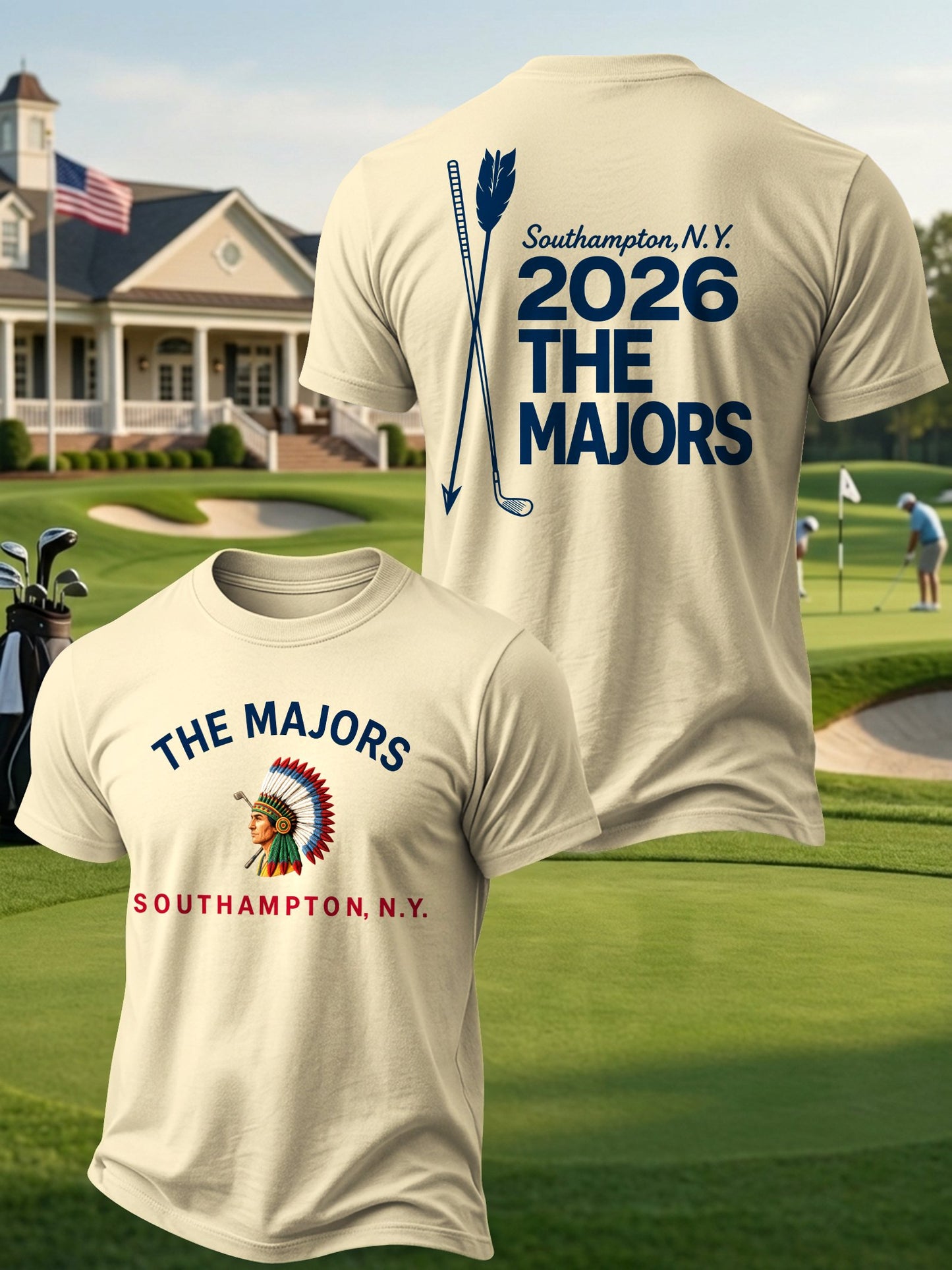 Men's Golf Enthusiast Printed Casual Tops