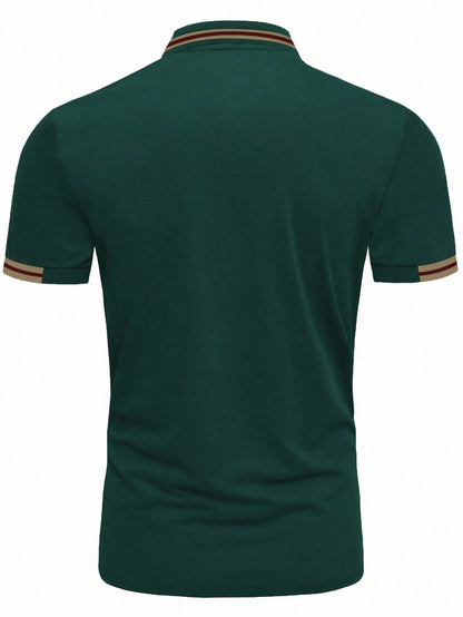Men's Printed Casual POLO Shirt