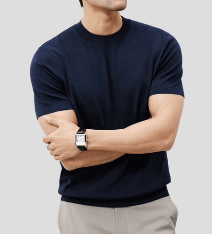 GentleKnit Short Sleeve Knitted T-Shirt