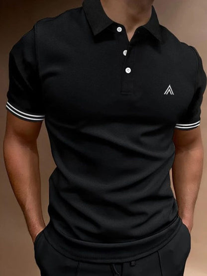 Fashionable Business Casual Simple Short-Sleeved Polo Shirt
