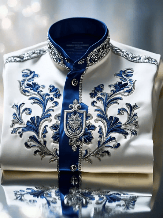 Men's Luxury Gorgeous Print Long Sleeve Shirt