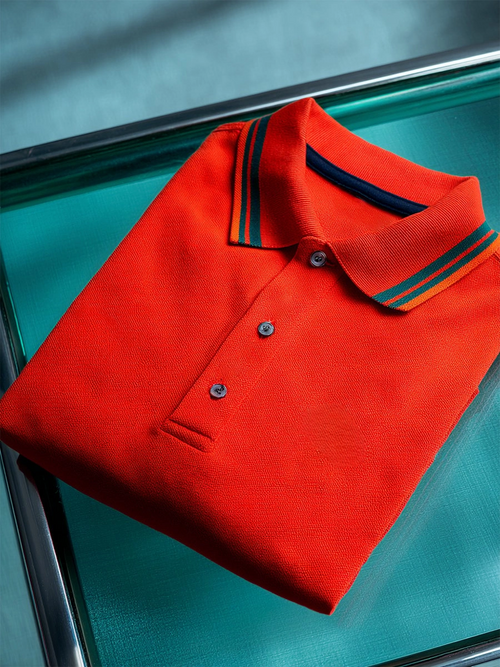 Men's Business Casual Button Short Sleeve Polo Shirt