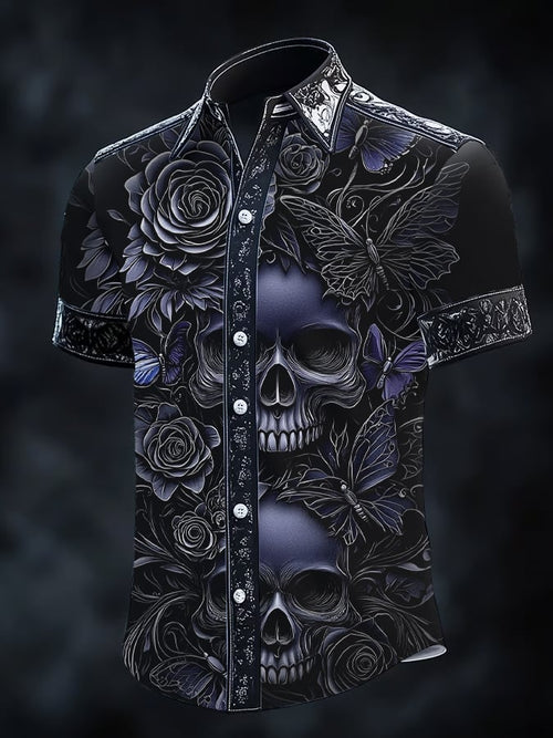 Men's Gothic Dark Short Sleeve Shirt