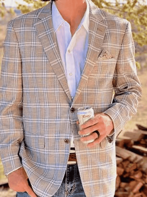 Men's slim fit casual suit