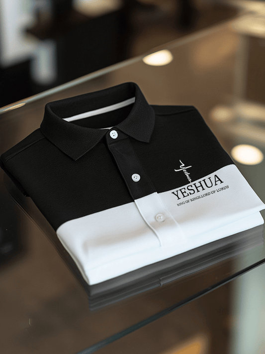 Men's Faith Printed Casual Short Sleeve Polo Shirt