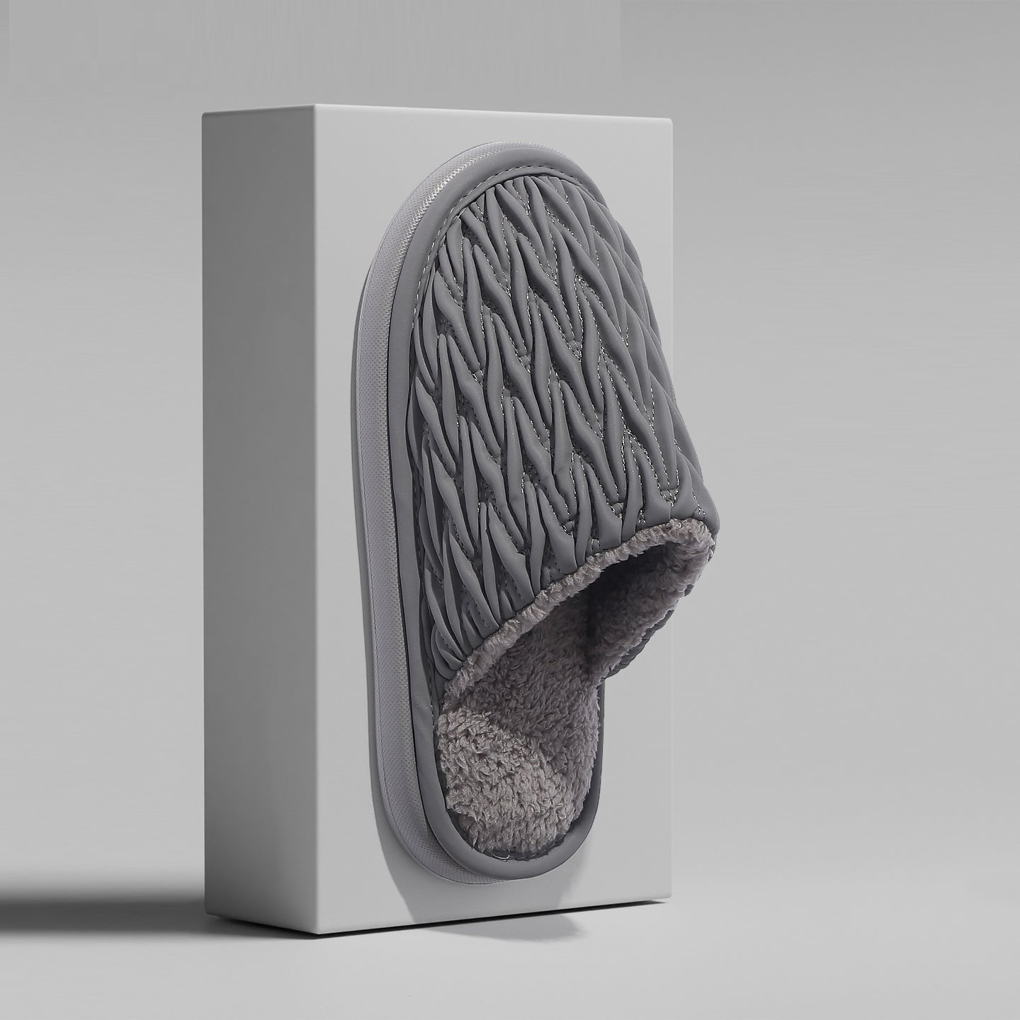 Smooth, thick-soled, antibacterial, odor-resistant, warm, cotton slippers
