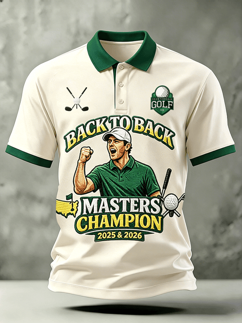 Men's Golf Enthusiast Printed Polo Shirt