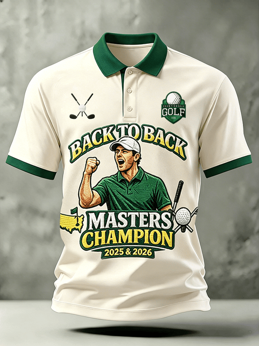 Men's Golf Enthusiast Printed Polo Shirt