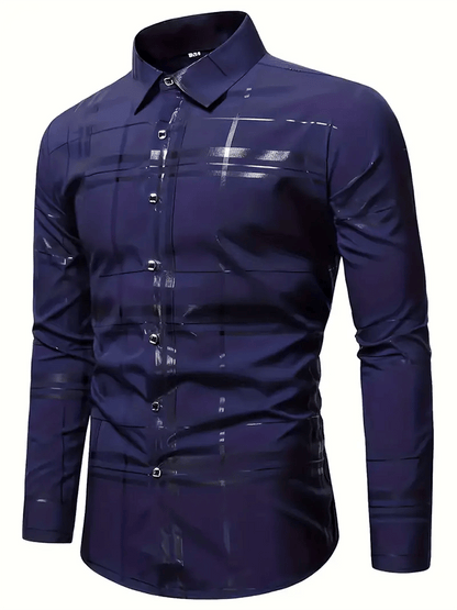 Men's Plaid Business Casual Shirt