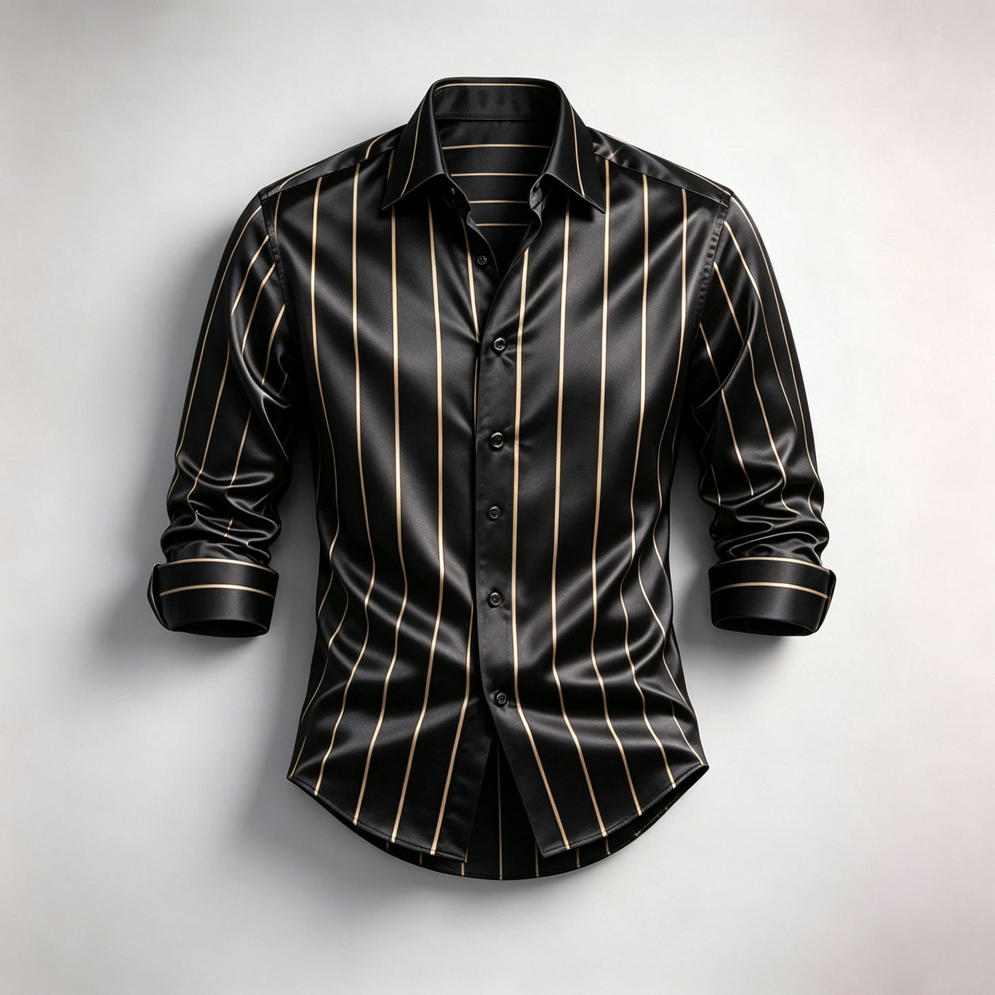 Men's Striped Long-Sleeve Shirt