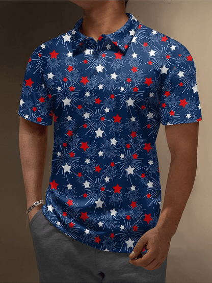 Moisture Wicking Chest Pocket Casual Polo