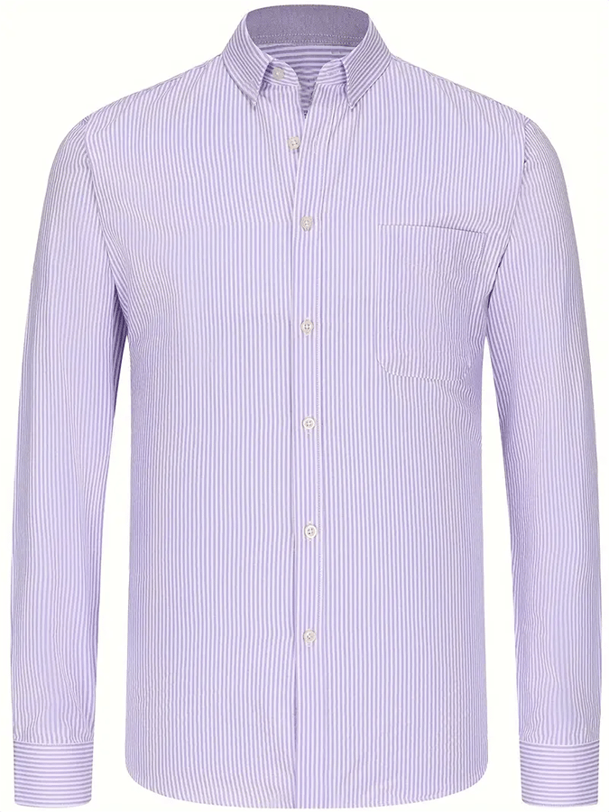 Men's Striped Business Casual Shirt
