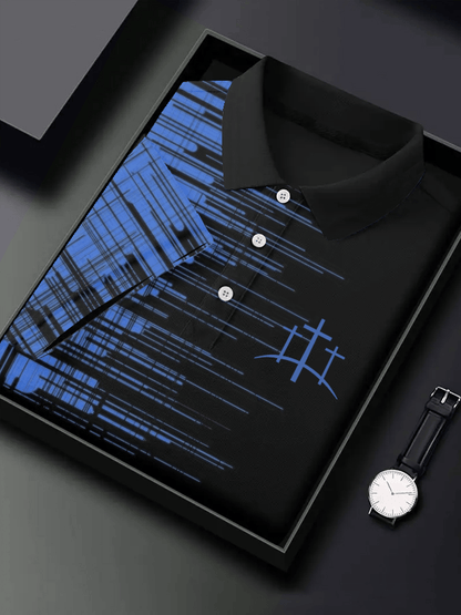 Men's Faith Printed Casual Polo Shirt