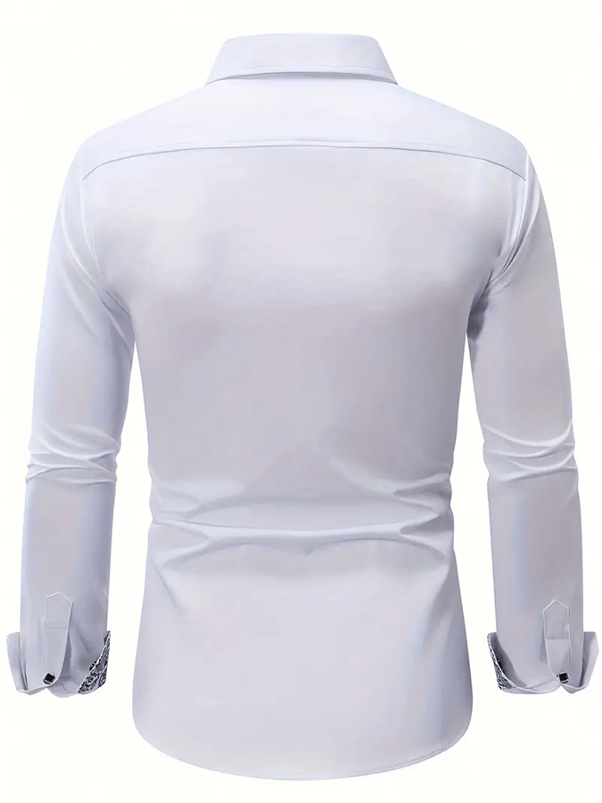 Men's Geometric Business Casual Shirt