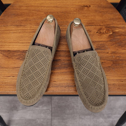 Breathable Hollowed Out Casual Trend Hooded Lefu Shoes