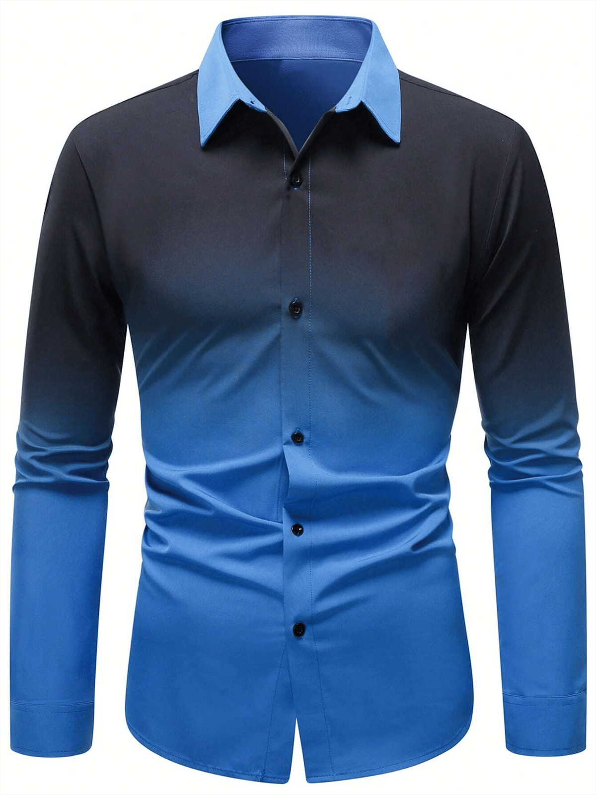 Men's Business Casual Long Sleeve Shirt