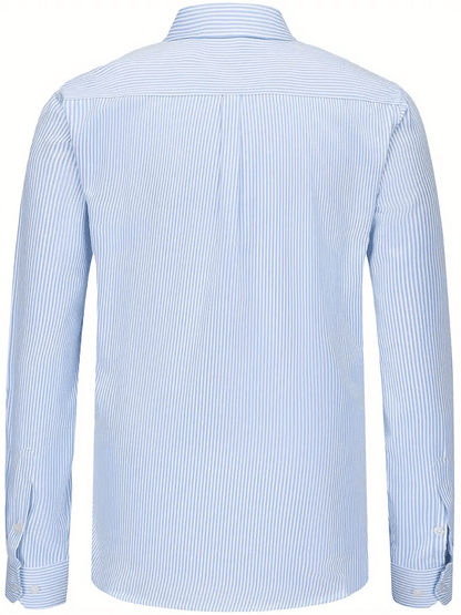 Men's Striped Business Casual Shirt