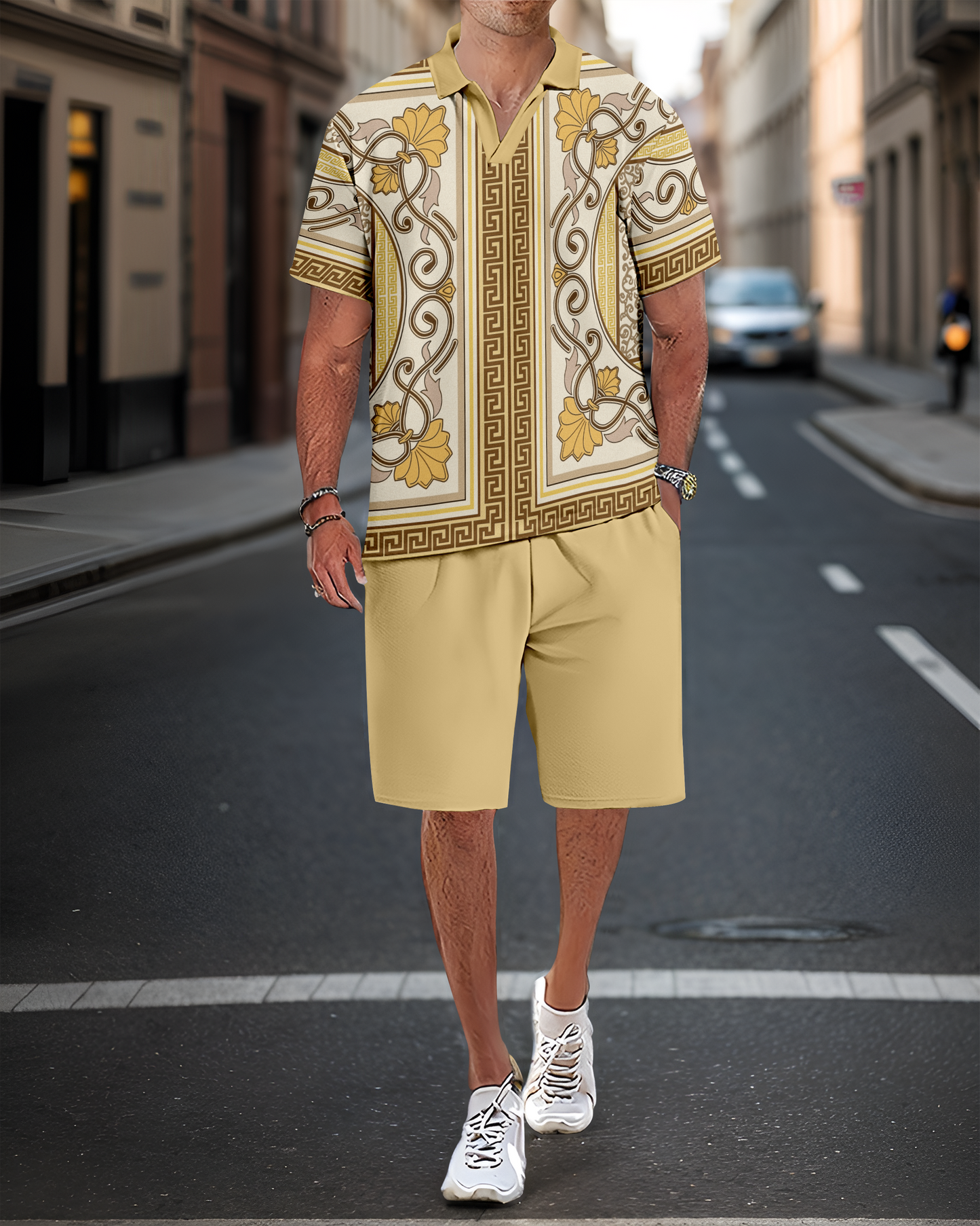Suitmens Men's Casual Summer POLO Set 022