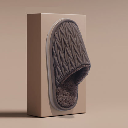 Smooth, thick-soled, antibacterial, odor-resistant, warm, cotton slippers