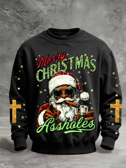 Men's Christmas Printed Pullover Sweatshirt