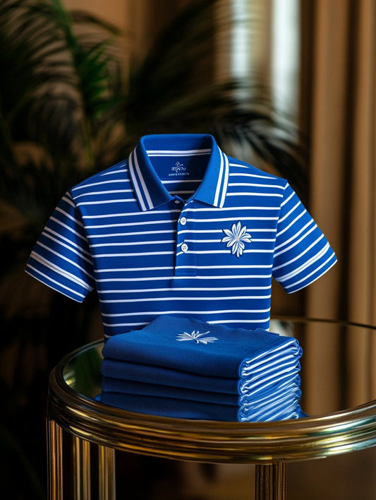 Men's Casual Business Button Short Sleeve Polo Shirt