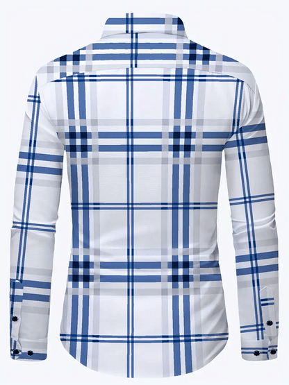 Men's Plaid Business Casual Shirt