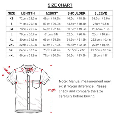 Mens Print Casual Short Sleeve Shirt 2504000403
