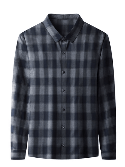 Men's Plaid Business Casual Shirt