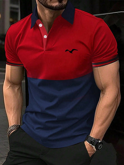 Men's Printed Casual POLO Shirt