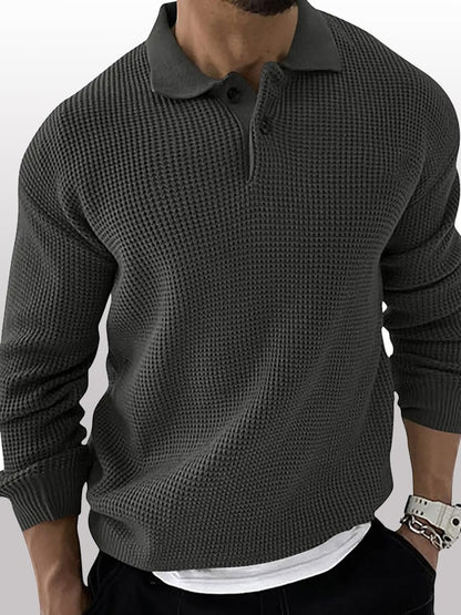 Fashion Slim Polo Neck Pullover Sweater