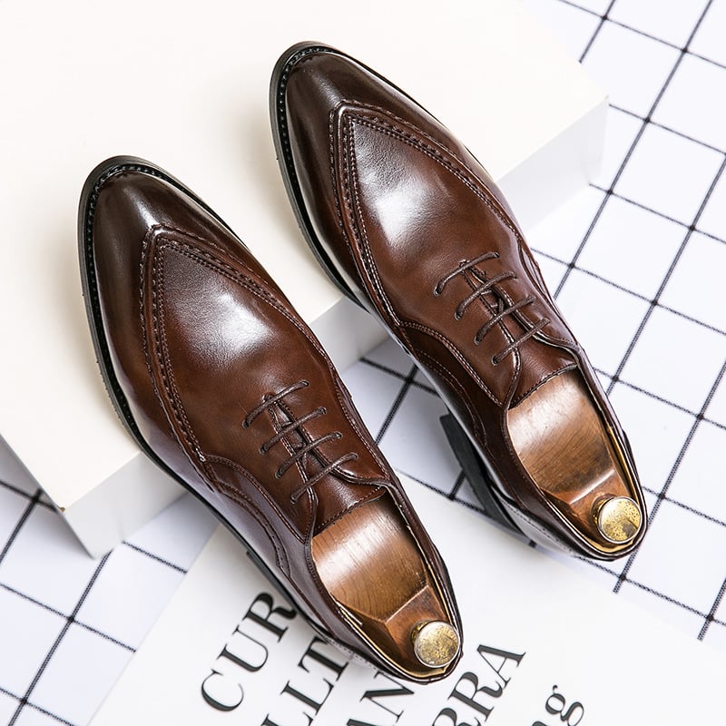 Men's Fashion Vintage Lace Up Leather Shoes