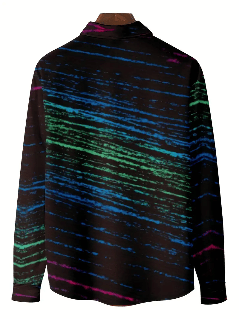 Men's Plaid Business Long Sleeve Shirt