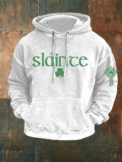 Men's St. Patrick's Day Printed Hooded Sweatshirt