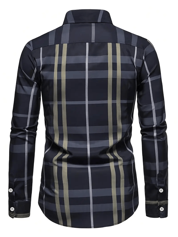 Men's Plaid Business Casual Shirt