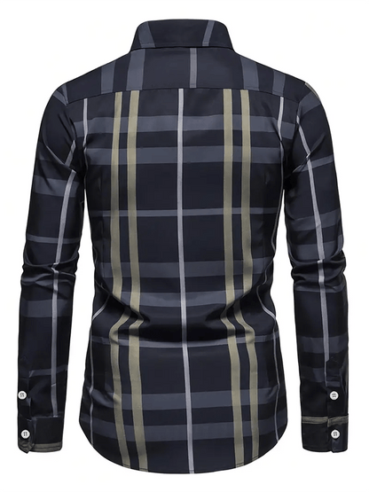Men's Plaid Business Casual Shirt