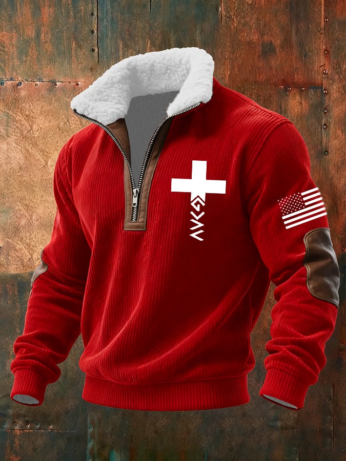 Men's Faith Textured Sweatshirt