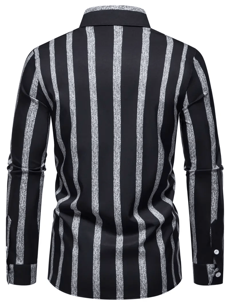 Men's Plaid Business Long Sleeve Shirt
