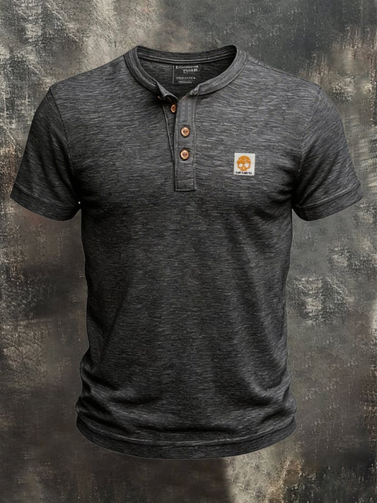 Men's Retro Bamboo Cotton Casual T-shirt