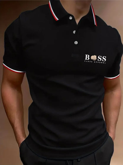 Casual Men'S Zipper Polo