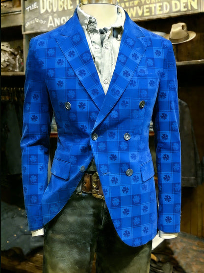 St.Patrick's Day Men's Shirt Graphic Men's Prints Vintage Coat Blazer with Graffiti