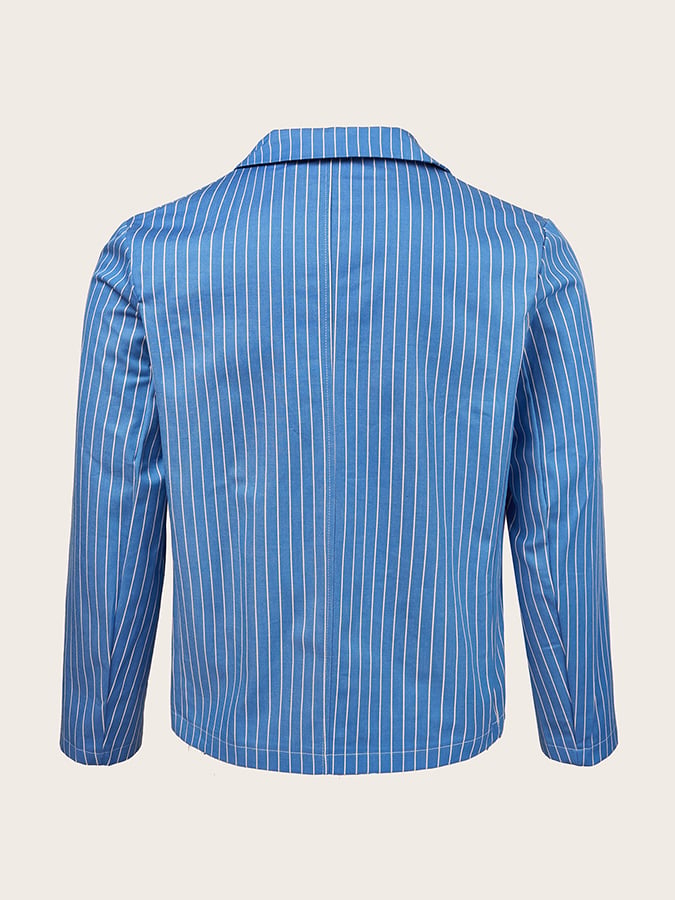 Men's Striped Thin Casual Blazer