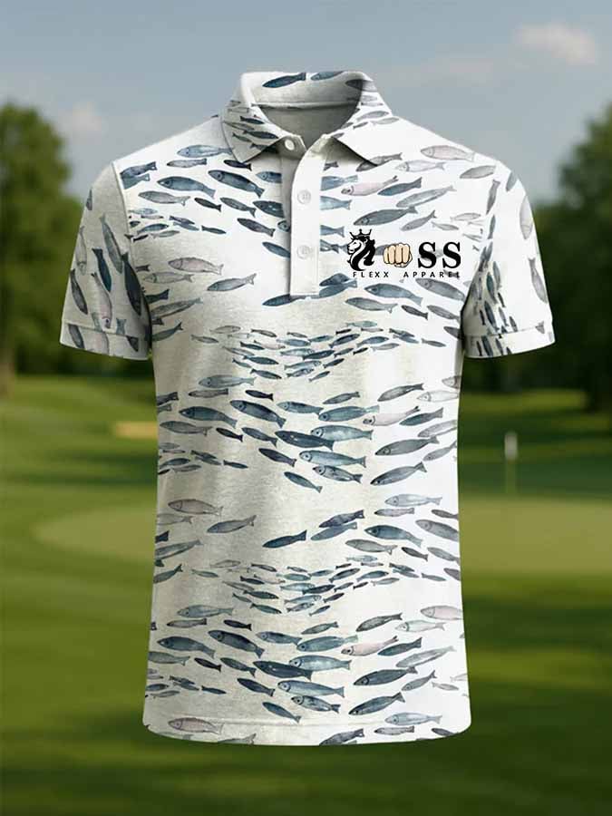 Men's Fashion Casual Business Contrast Color Polo