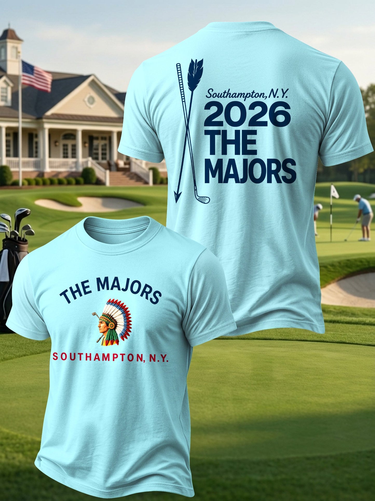 Men's Golf Enthusiast Printed Casual Tops