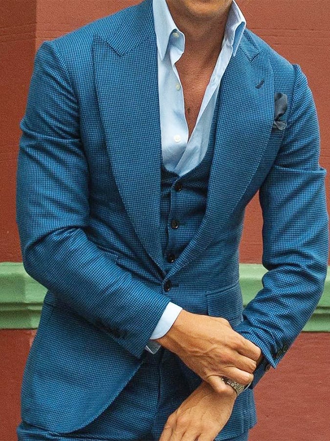 Men's Stylish Casual Slim Fit Two Button Blazer