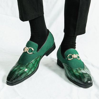 Men'S Fashionable British Style Patchwork Casual Shoes